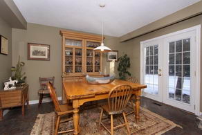Dining Room with walk-out  - Country homes for sale and luxury real estate including horse farms and property in the Caledon and King City areas near Toronto